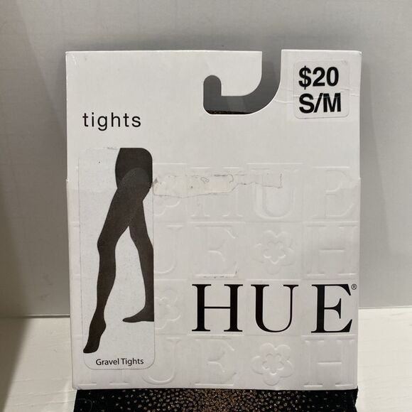 Hue Micro Mesh Control Top Pantyhose & Hue Gravel Holiday Tights Bundle - Picture 5 of 7
